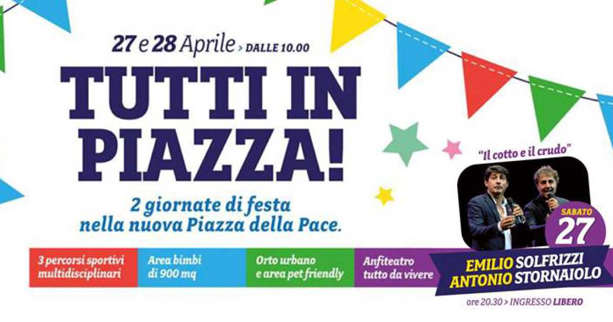 Bari, al Mongolfiera di Japigia inaugura ''Piazza della Pace'' con lo show di Toti e Tata